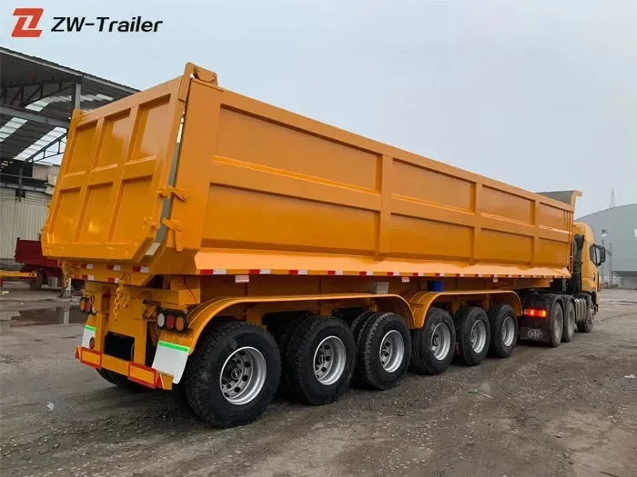 Remolque volquete hidráulico de servicio pesado