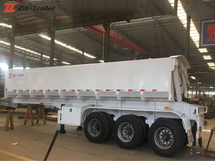 Remorque-benne à déchargement latéral de 34 tonnes