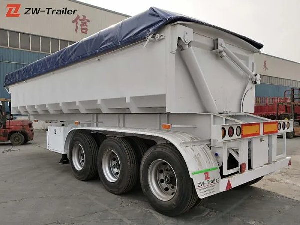 Semirremolque volquete lateral basculante de 34 toneladas Semirremolque volquete lateral basculante de 34 toneladas