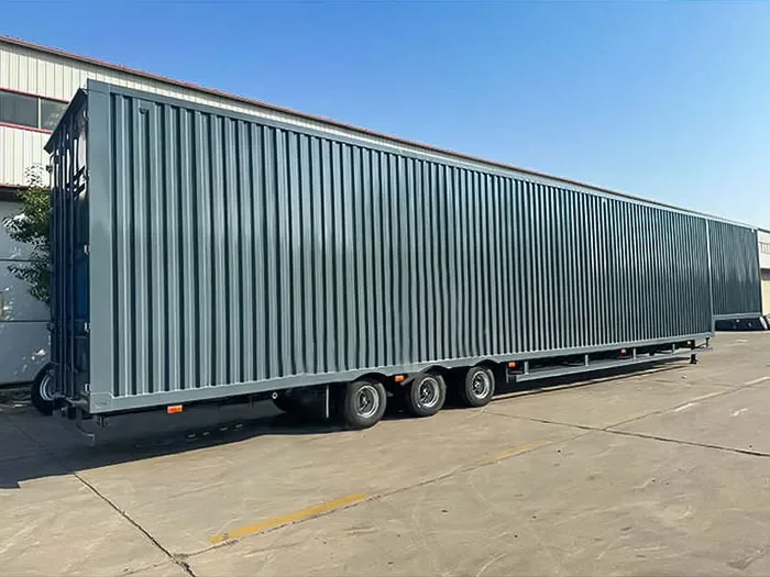 Semirremolque furgón para camión de carga de 50 toneladas