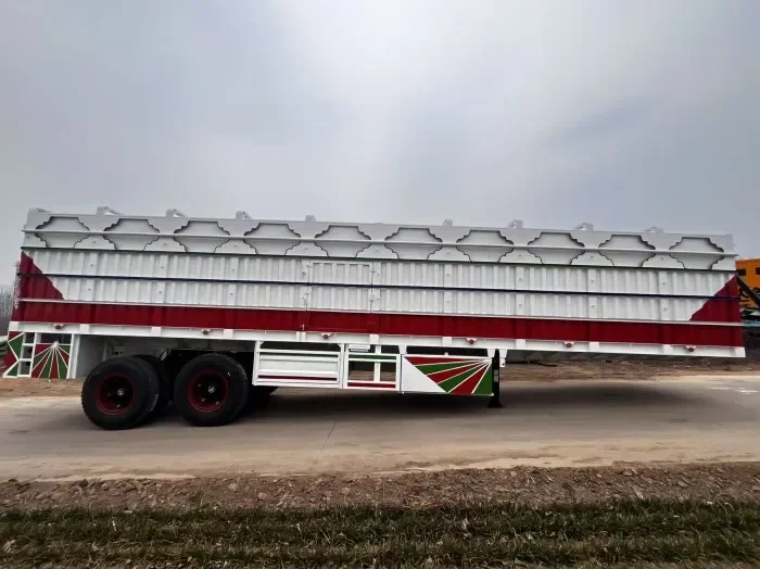 2 Axles Cargo Transport Fence Semi Trailer