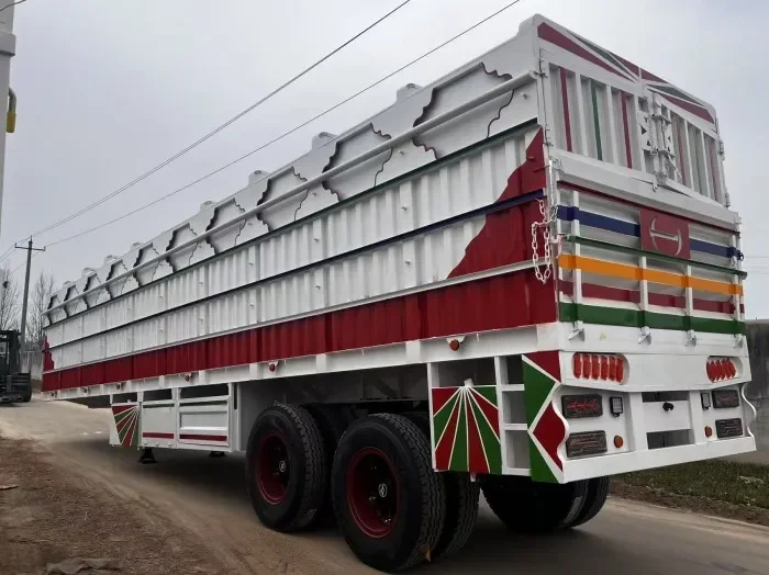 2 Axles Cargo Transport Fence Semi Trailer