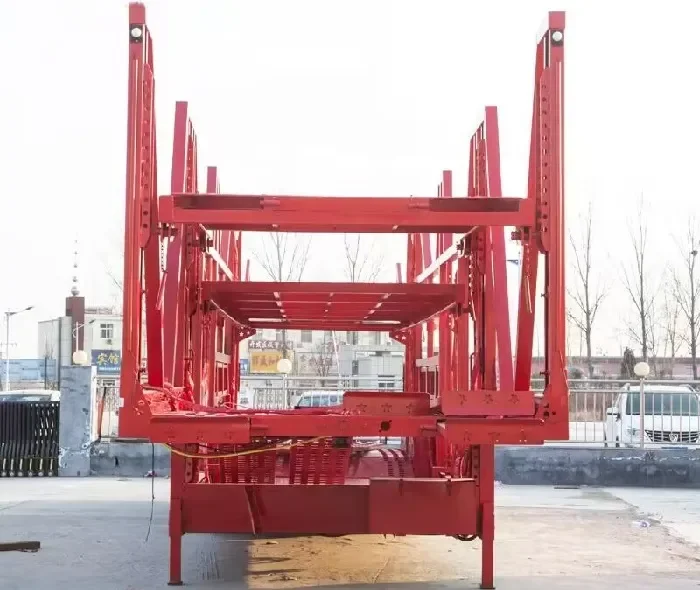 Remolque transportador de automóviles de doble piso y 2 ejes
