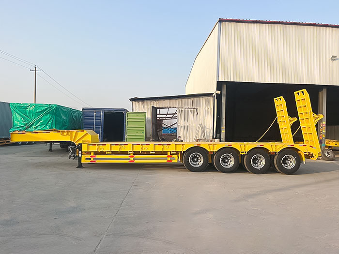 lowbed semi trailer