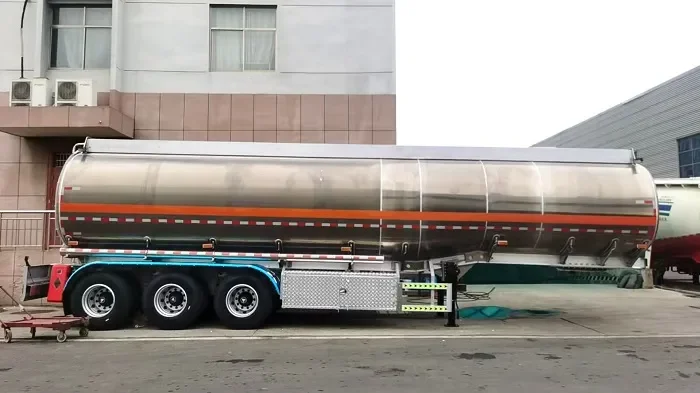 45000 Liters Aluminum Fuel Tanker Truck Semi Trailer for Sale