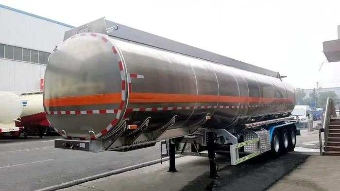 45000 Liters Aluminum Fuel Tanker Truck Semi Trailer for Sale