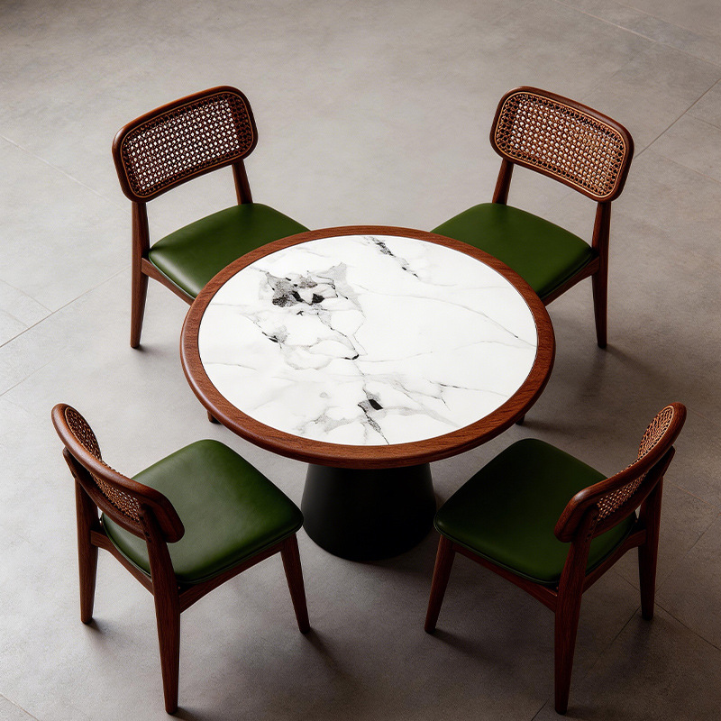 Simple solid wood dining restaurant booth restaurant barbecue restaurant hotpot table restaurant wall booth restaurant commercial table and chairs