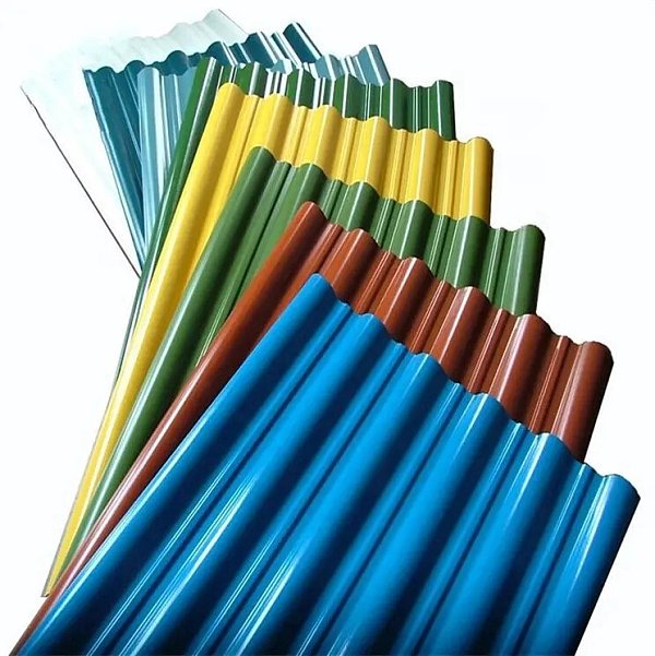 Chapa ondulada recubierta de color S300GD+AZ