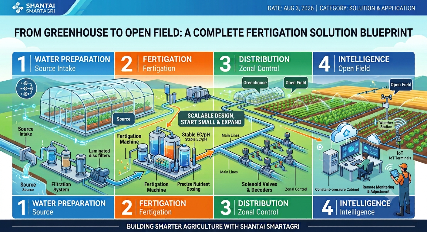 From Greenhouse to Open Field: A Complete Fertigation Solution Blueprint