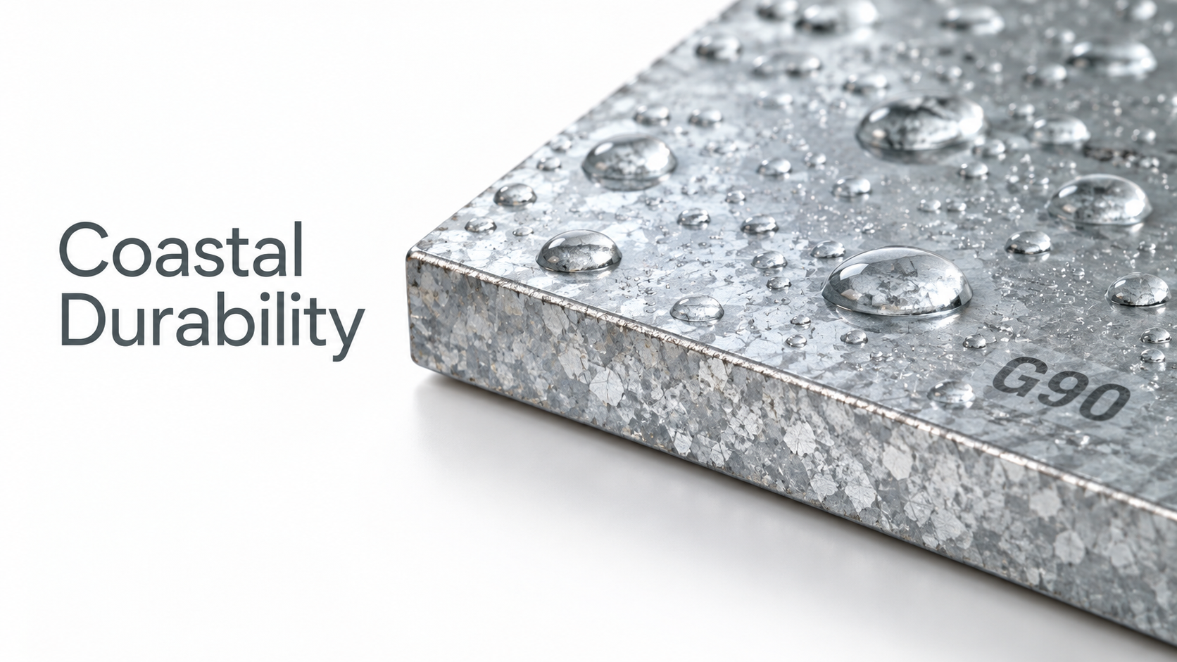 How long does galvanized steel g90 last in coastal environments?
