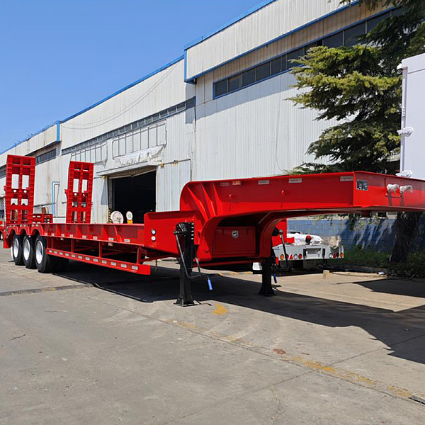 3 Axle 80 Ton Low Flatbed Trailer