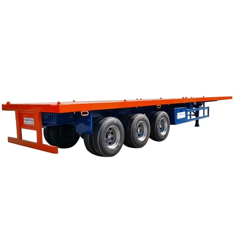 50 Ton Three-Axle Low Flatbed Trailer