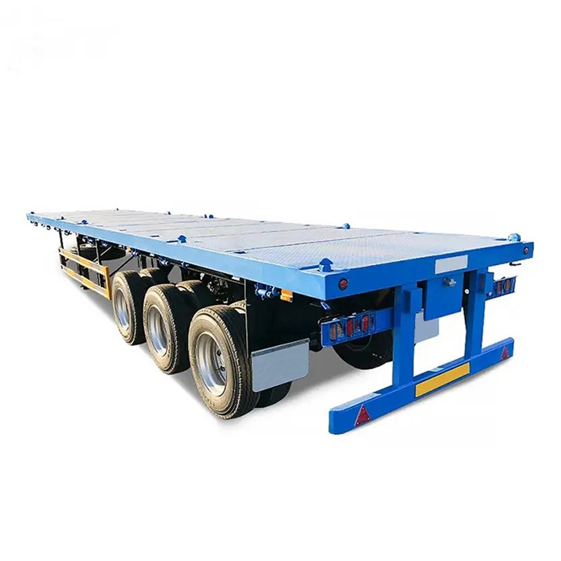 50 Ton Three-Axle Low Flatbed Trailer