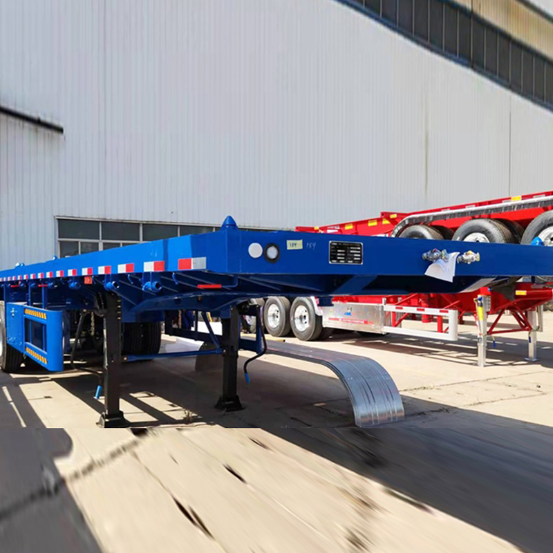 80 ton Three-Axle Flatbed Trailer
