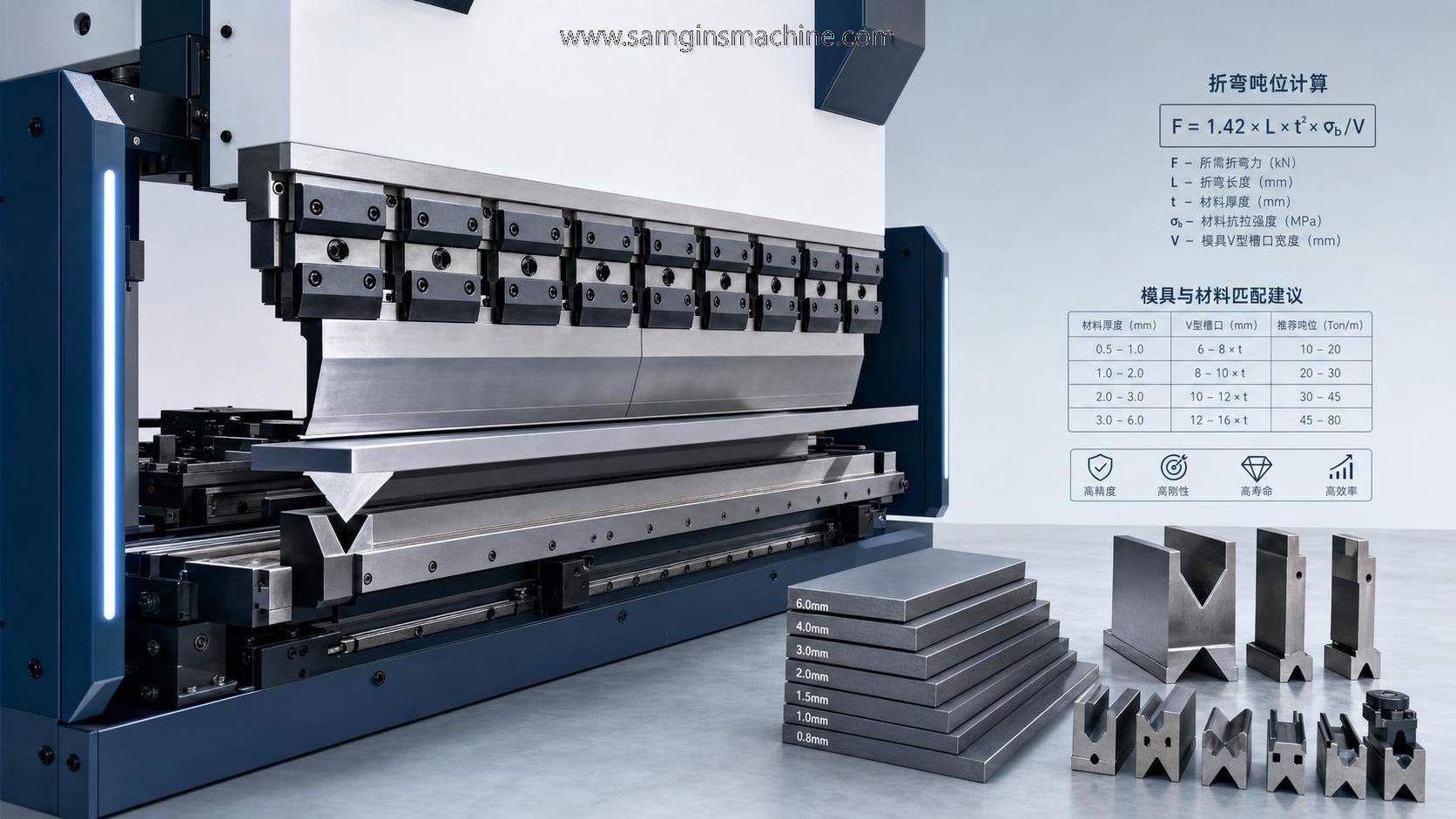 Cálculo del tonelaje de la plegadora para un dimensionamiento preciso de la máquina