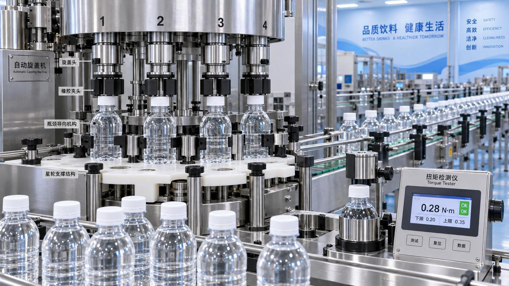 What causes inconsistent torque on a bottle capping machine?