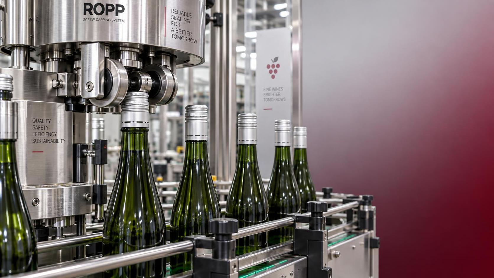 What makes ROPP capping machines suitable for wine bottles?