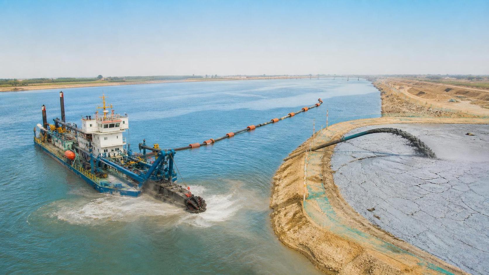 When is a cutter suction dredger suitable for river and channel dredging?