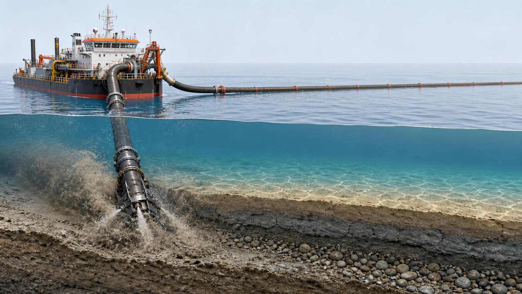 How seabed material affects jet suction dredger performance