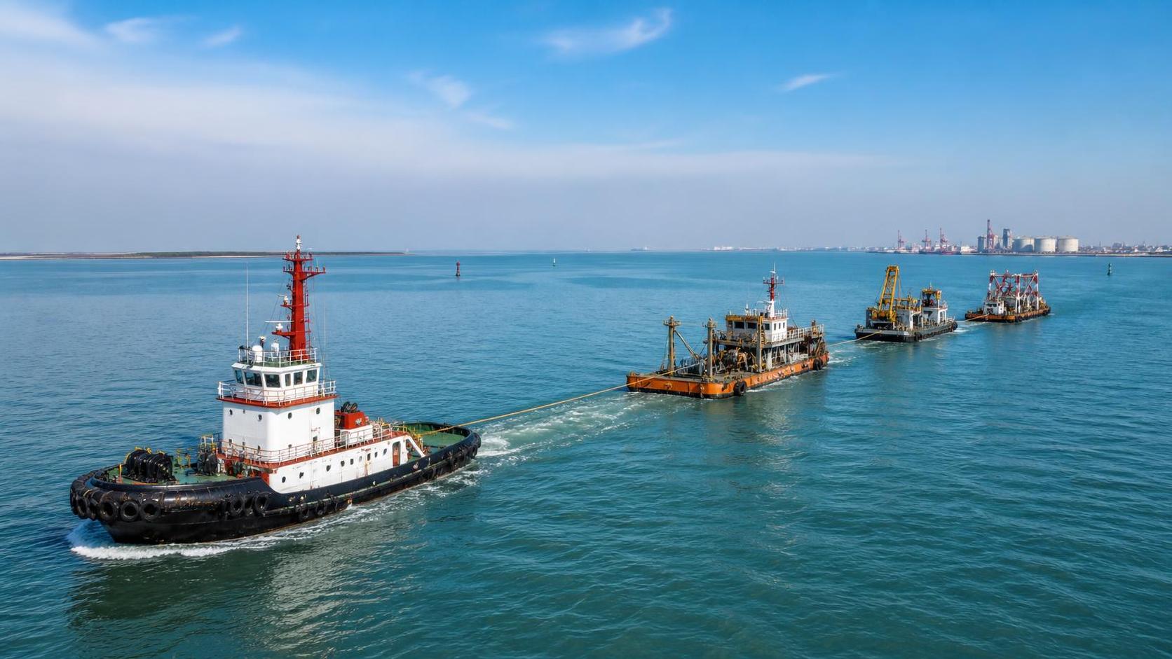 Can One Tugboat Safely Handle Multiple Dredgers at Once?