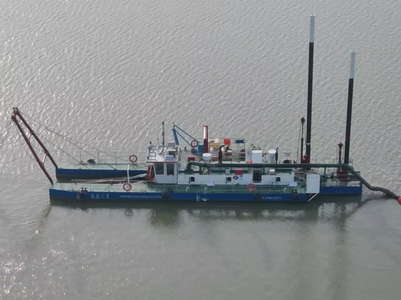Tin Dredger Ship