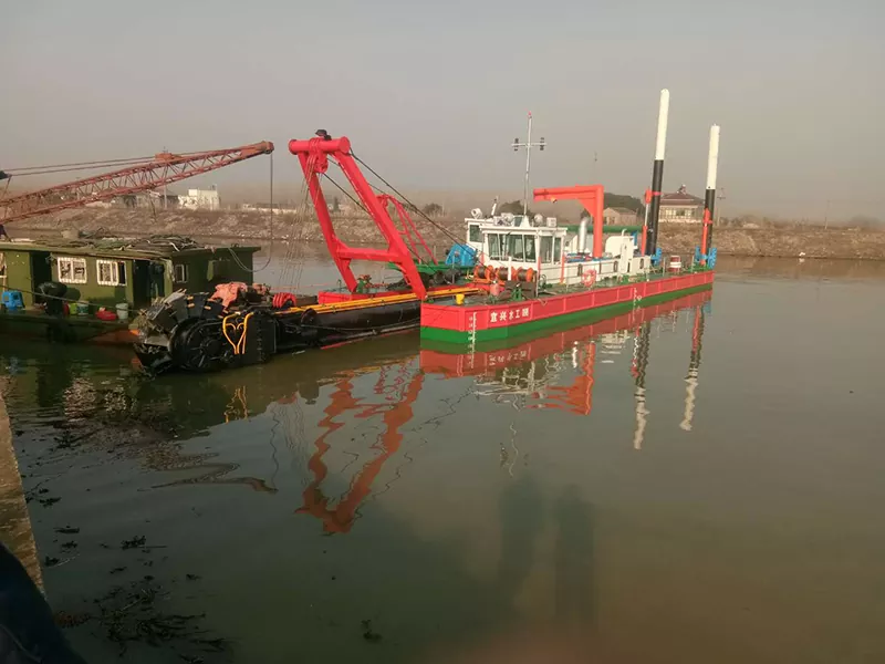 Bucket Digging Dredger