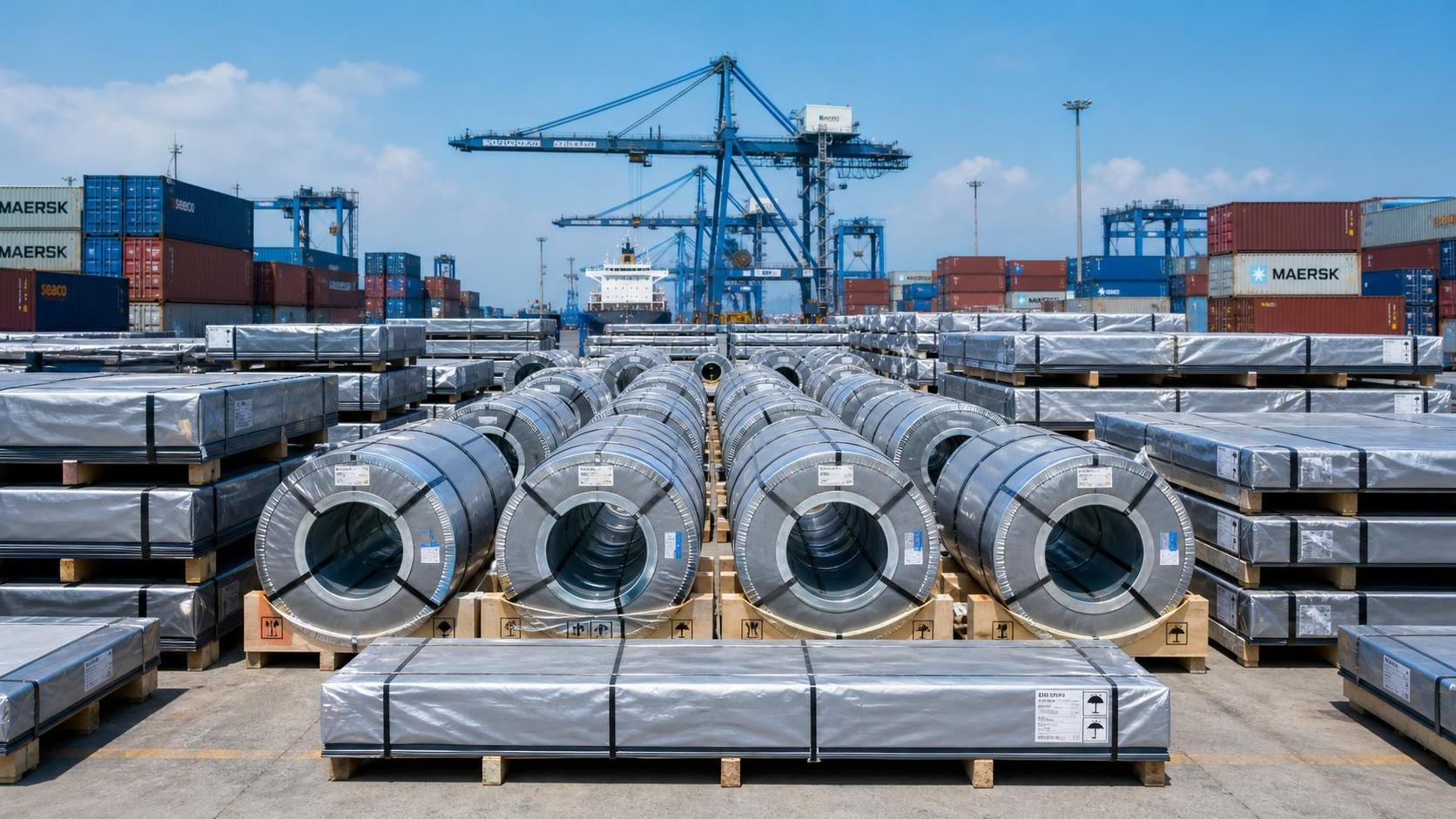 Ampliación del almacén: Zhongersheng completó el almacenamiento estándar de productos terminados, con existencias al contado de acero al carbono y acero inoxidable superiores a 10.000 toneladas