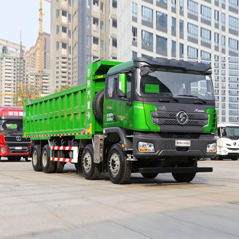 SHACMAN X3000 بقدرة 460 حصان، دفع 8×4، شاحنة قلابة/تفريغ بطول 8 م