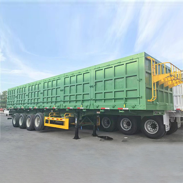 مقطورة قلابة جانبية بأربعة محاور