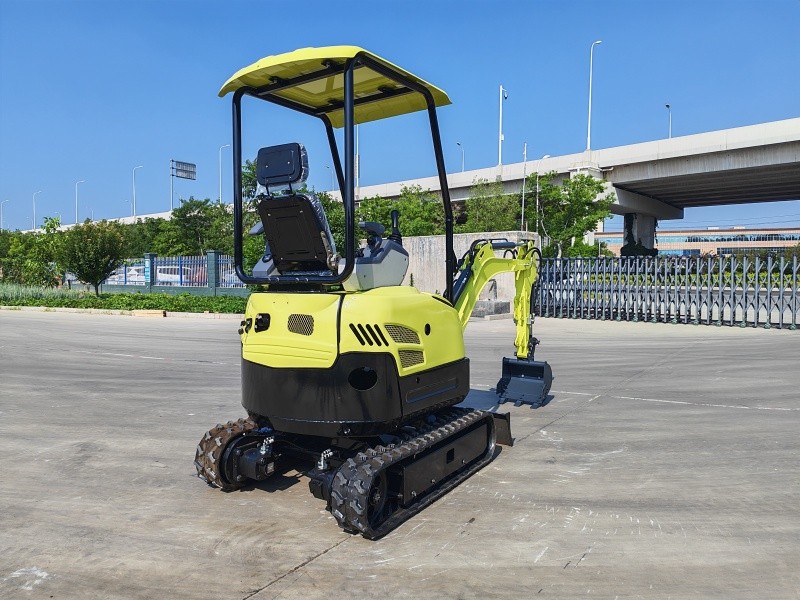 Rear-side view of a 1.5-ton mini excavator SL15M Mini Excavator