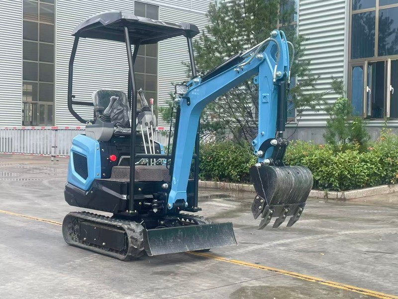 Side view of a 1.2-ton mini excavator SL12E Electric Excavator