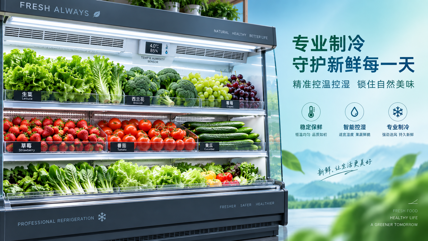 How to Set Temperature and Humidity in a Fruit and Vegetable Chiller