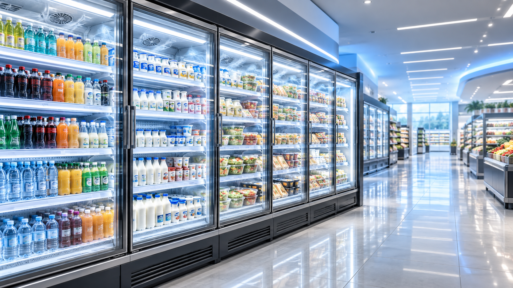 Supermarket Refrigerated Display Cabinets: Sizing Capacity for Peak Trading Hours