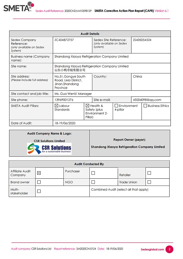 1.2020ENZAA410598129capr_SM2020CN-0124 Shandong XiaoyaRefrigeration Company Limited-2P-FINAL_02