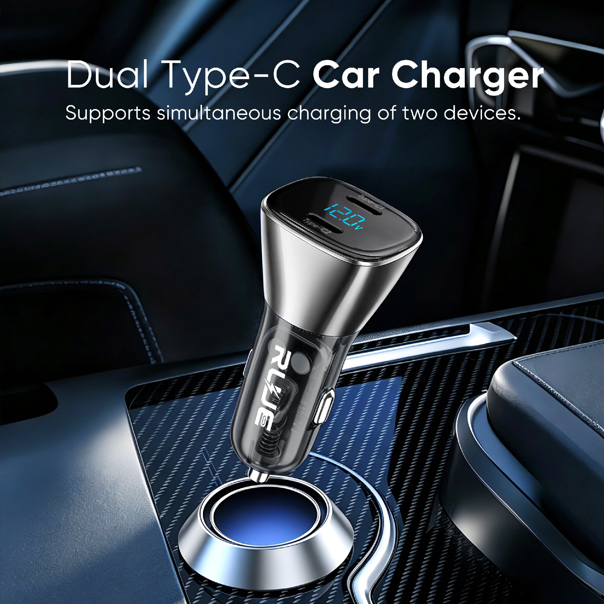 SD-015 60W Dual-Port Car Charger