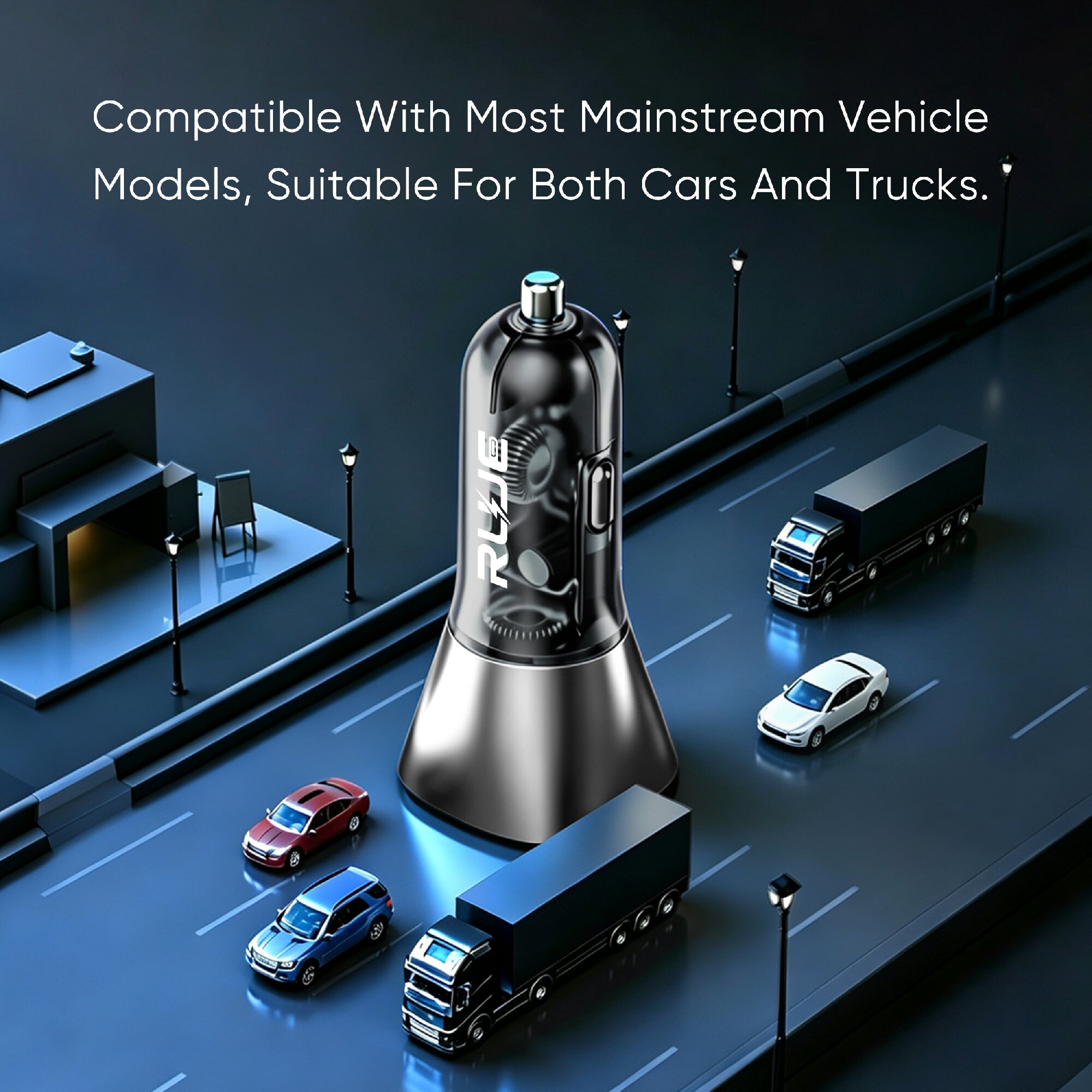 SD-015 60W Dual-Port Car Charger