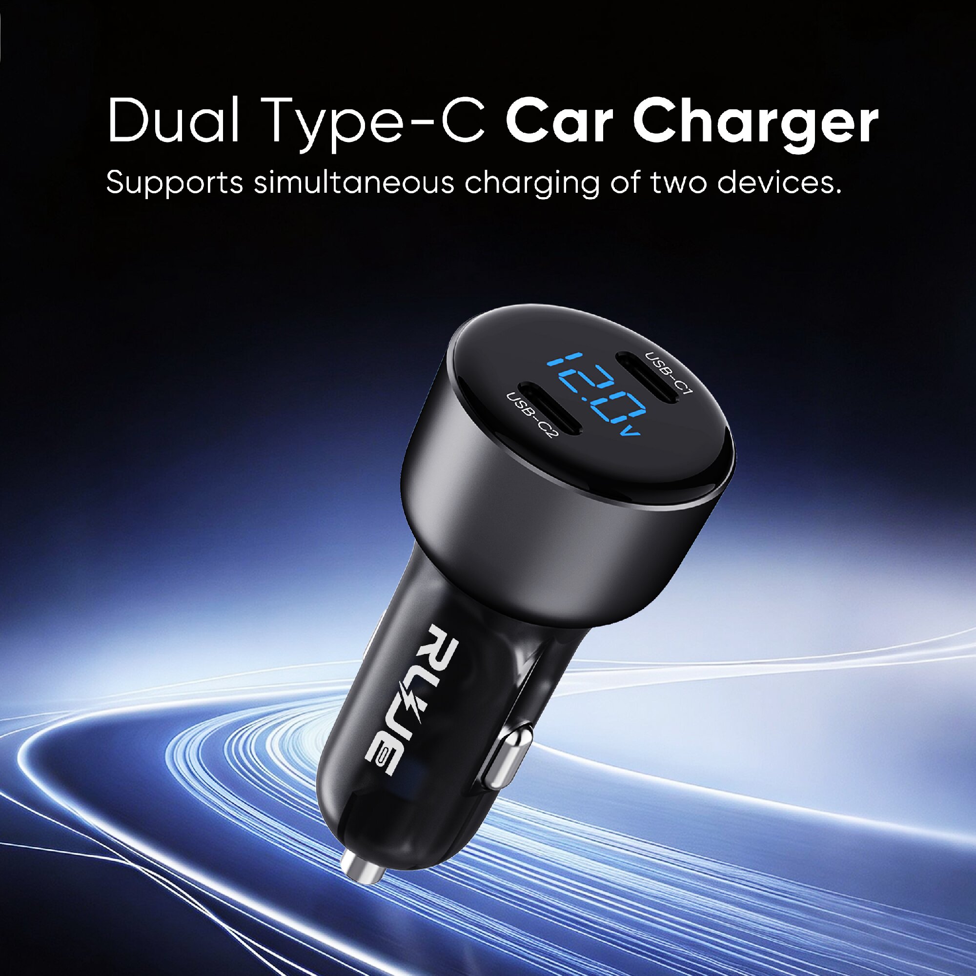 SD-017 60W Dual-Port Car Charger