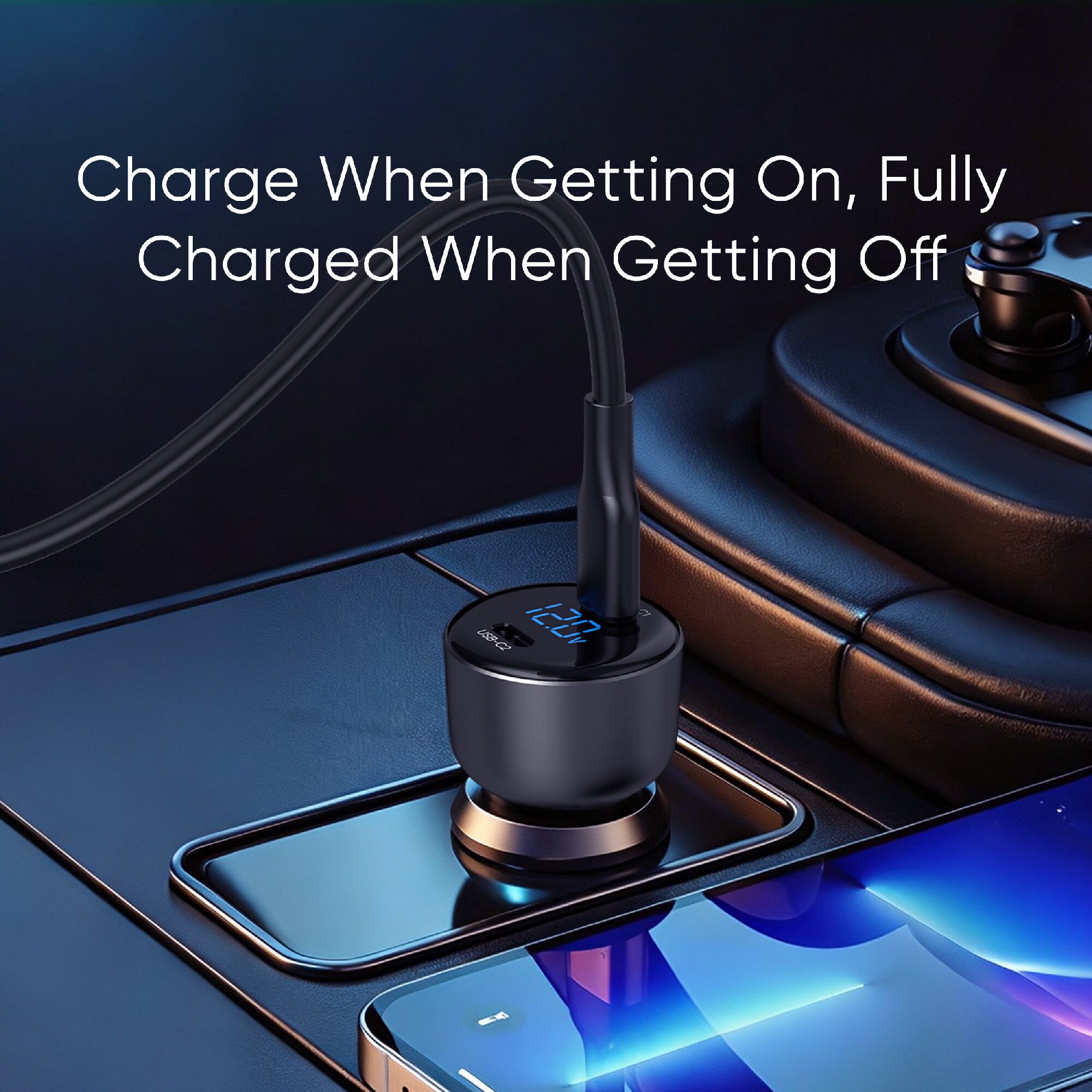 SD-017 60W Dual-Port Car Charger