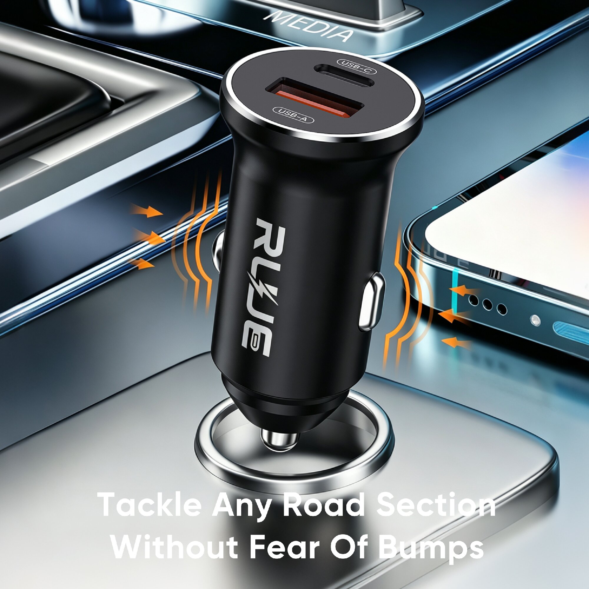 SD-025 60W Dual-Port Car Charger