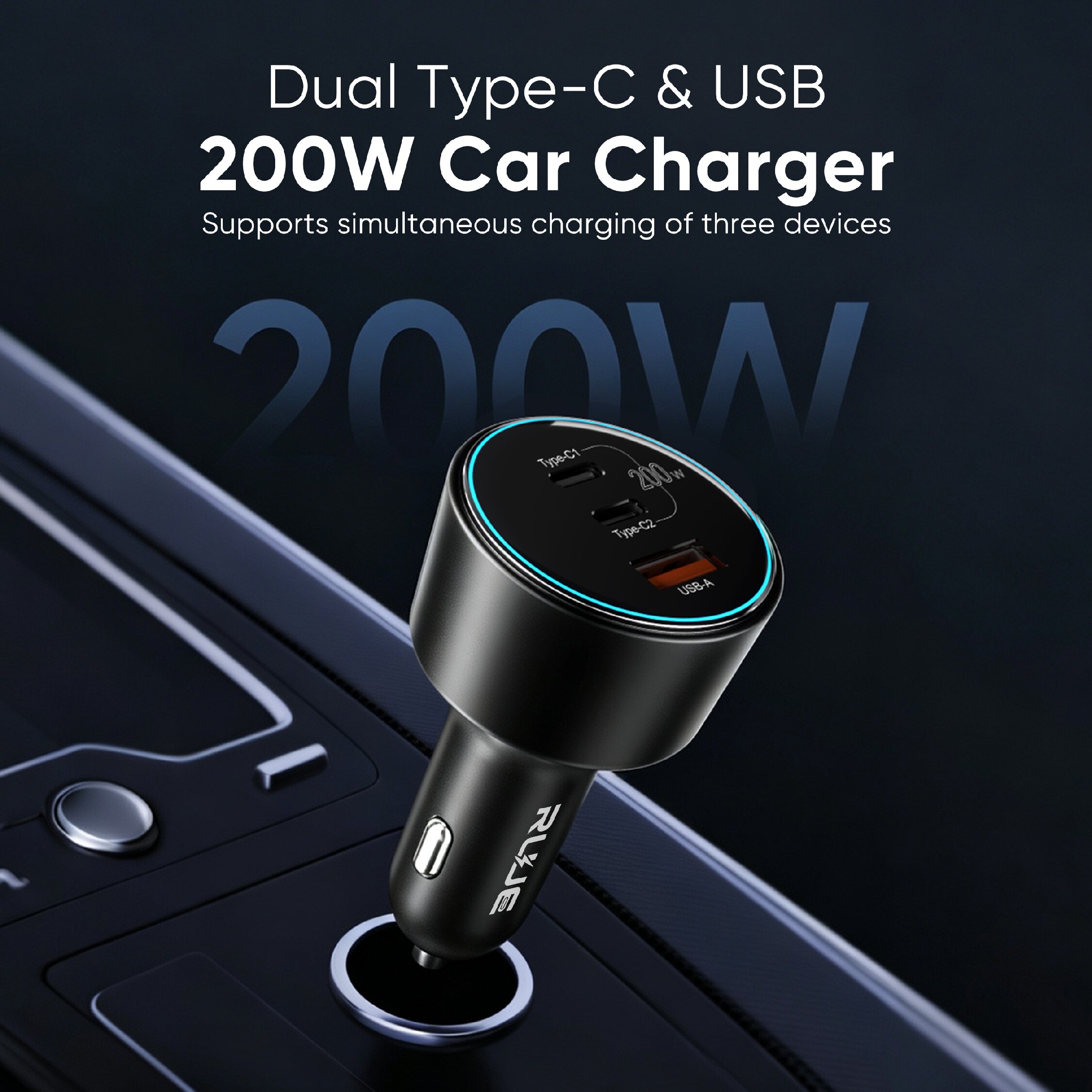 SD-033 200W High-Power Car Chargers