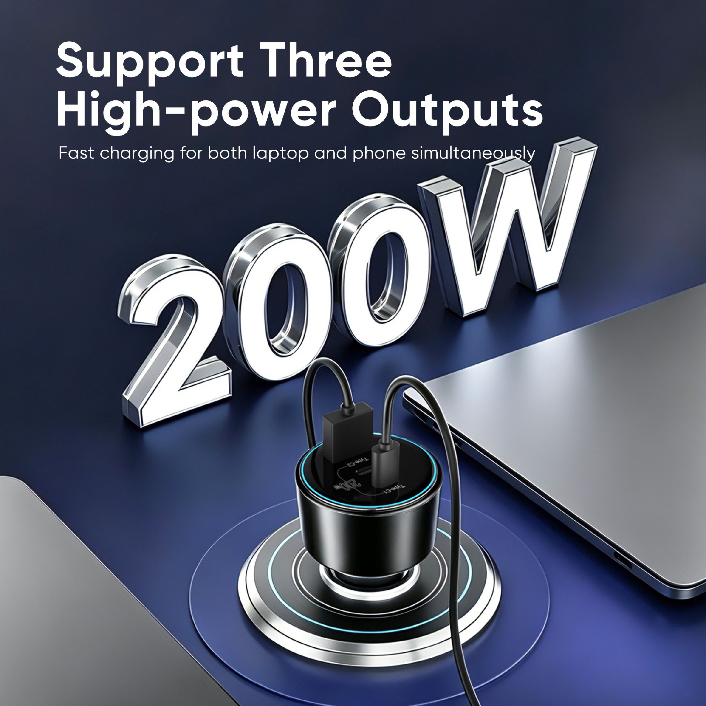 SD-033 200W High-Power Car Chargers