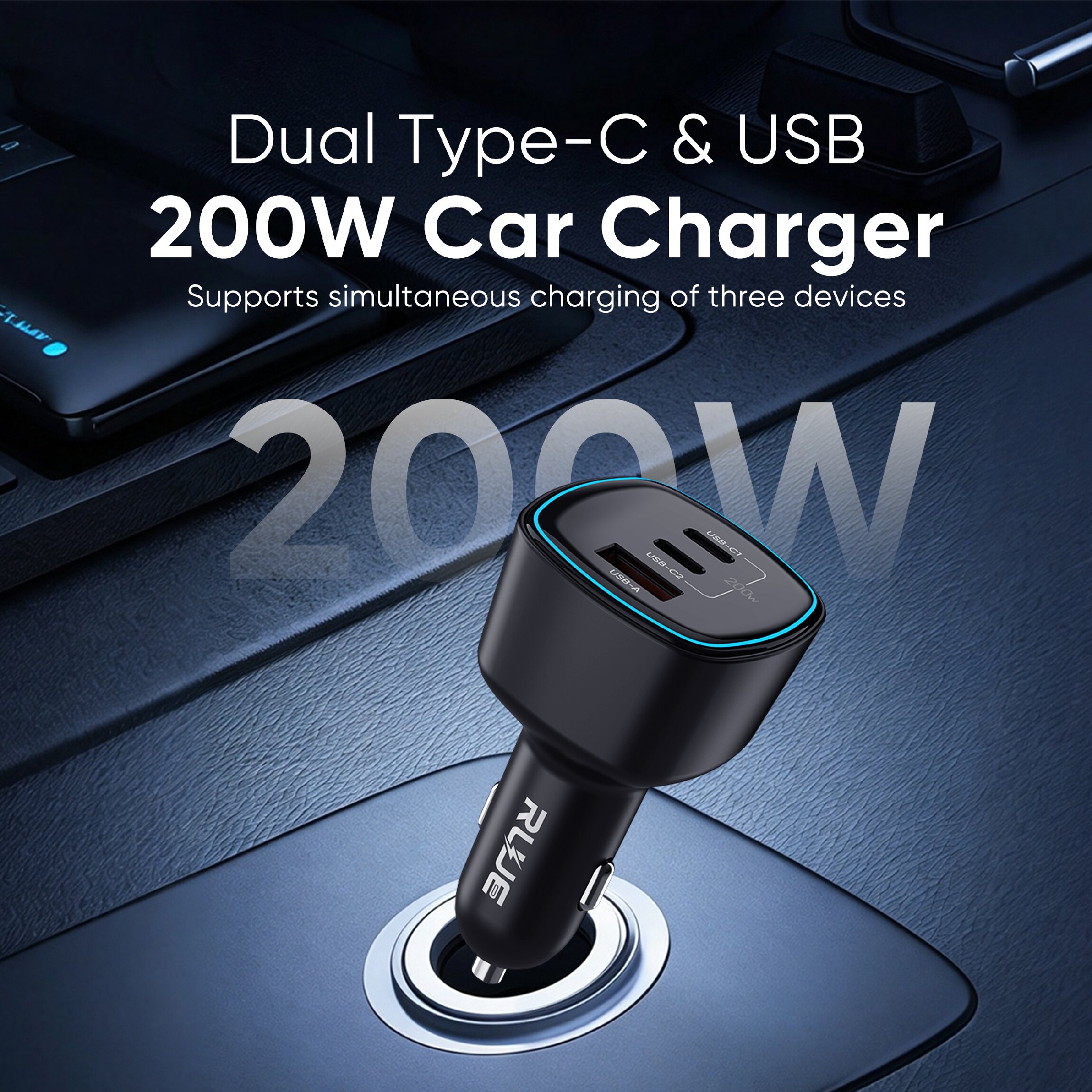 SD-041 200W High-Power Car Chargers