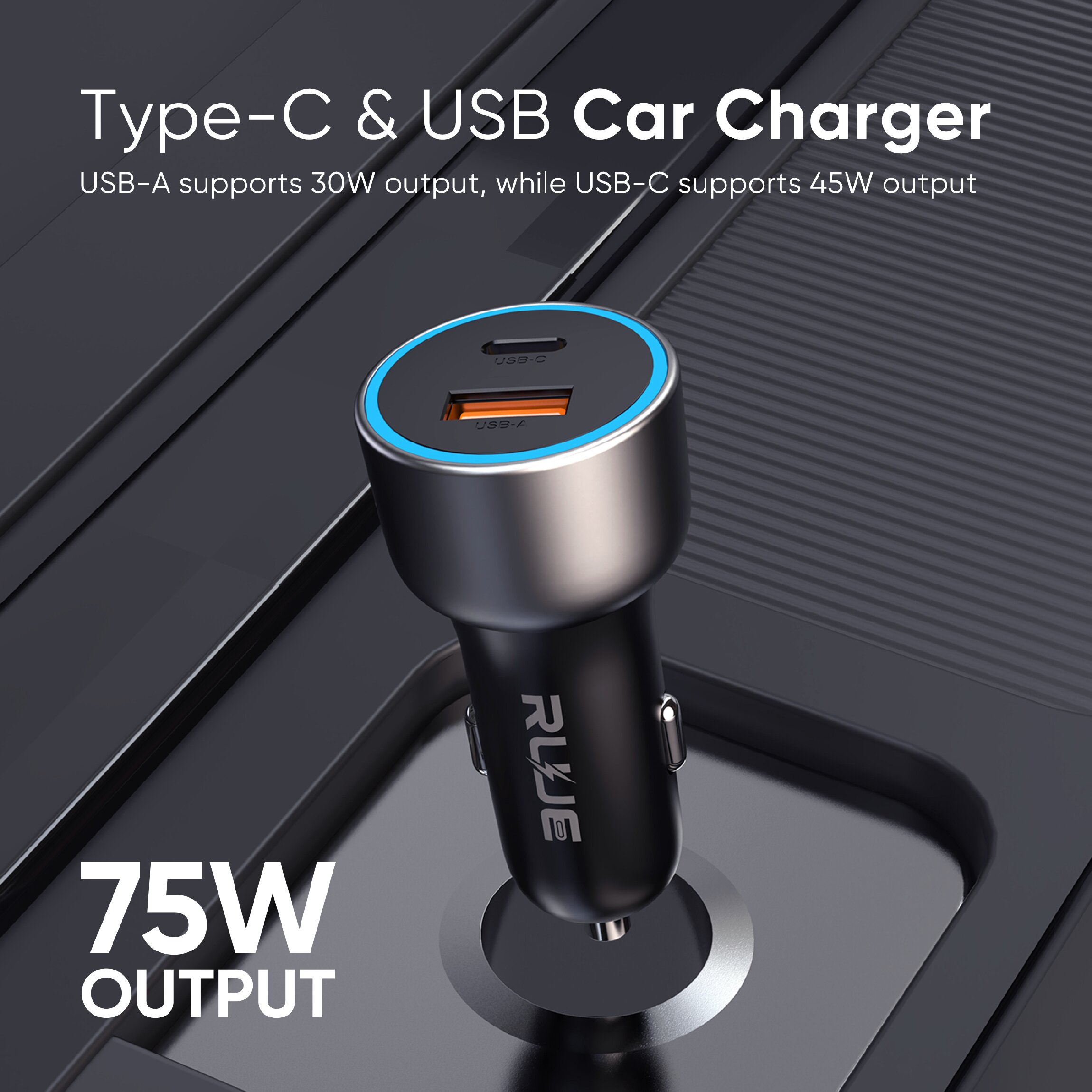 SD-B21 75W Dual-Port Car Charger