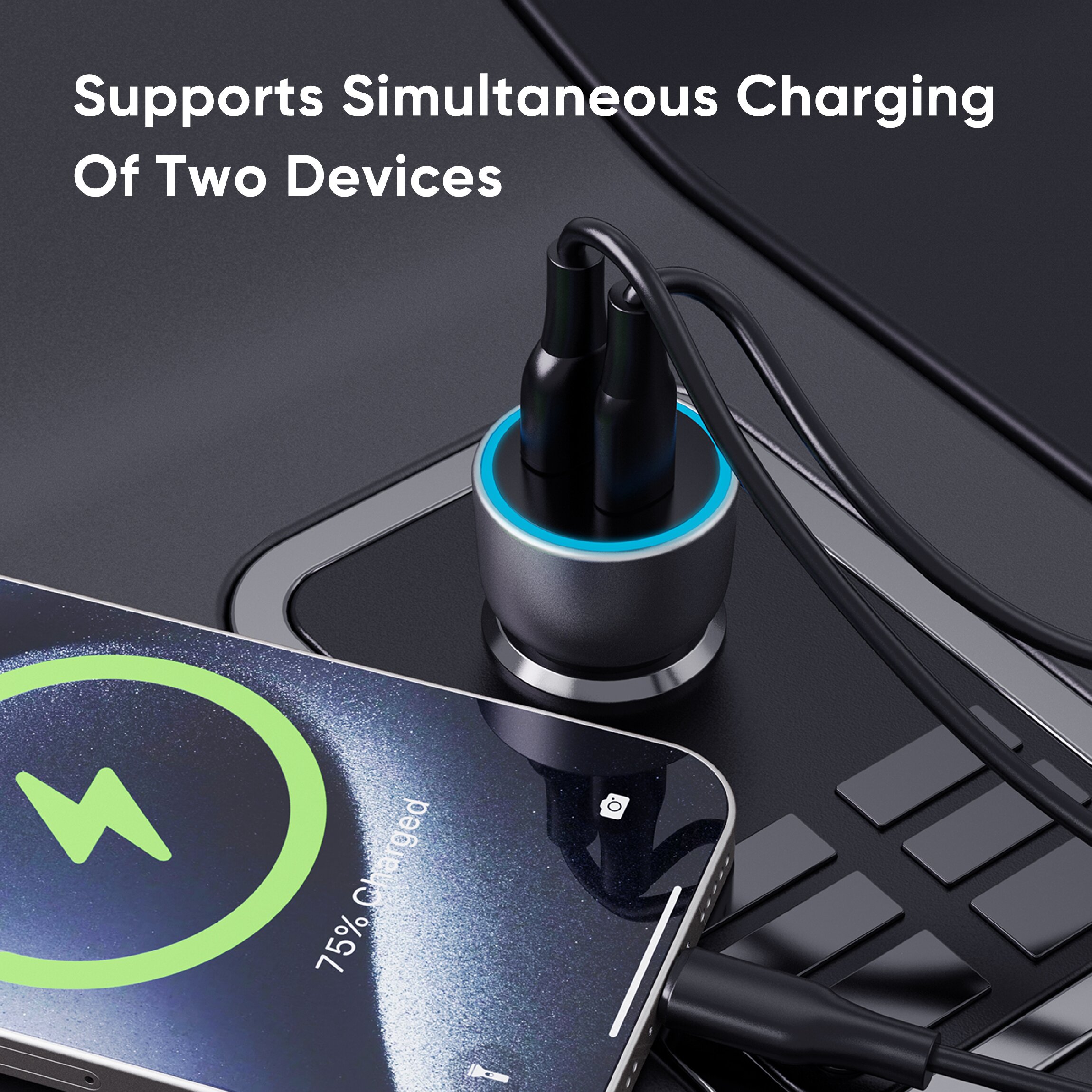 SD-B21 75W Dual-Port Car Charger
