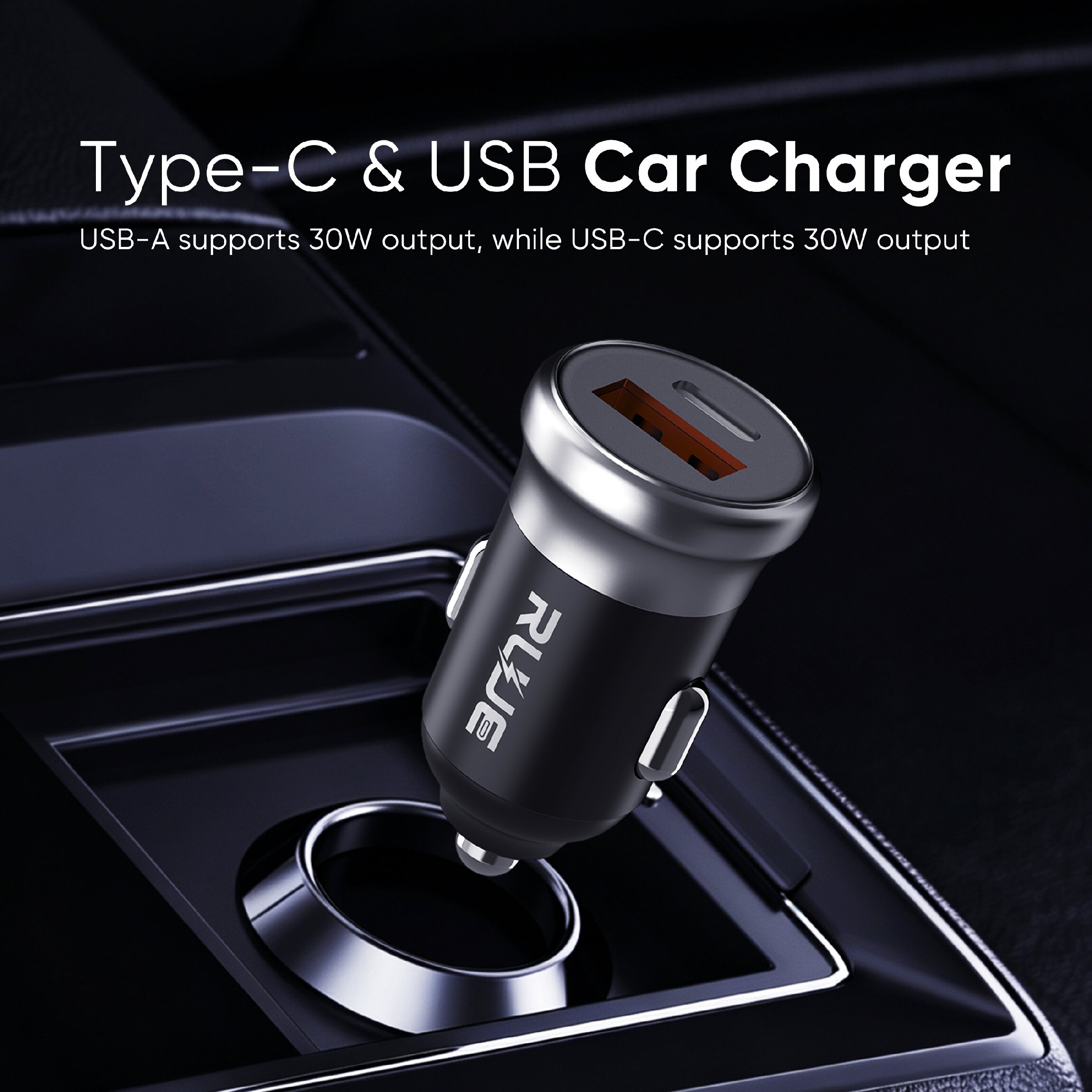SD-Y75 30W Dual-Port Car Charger