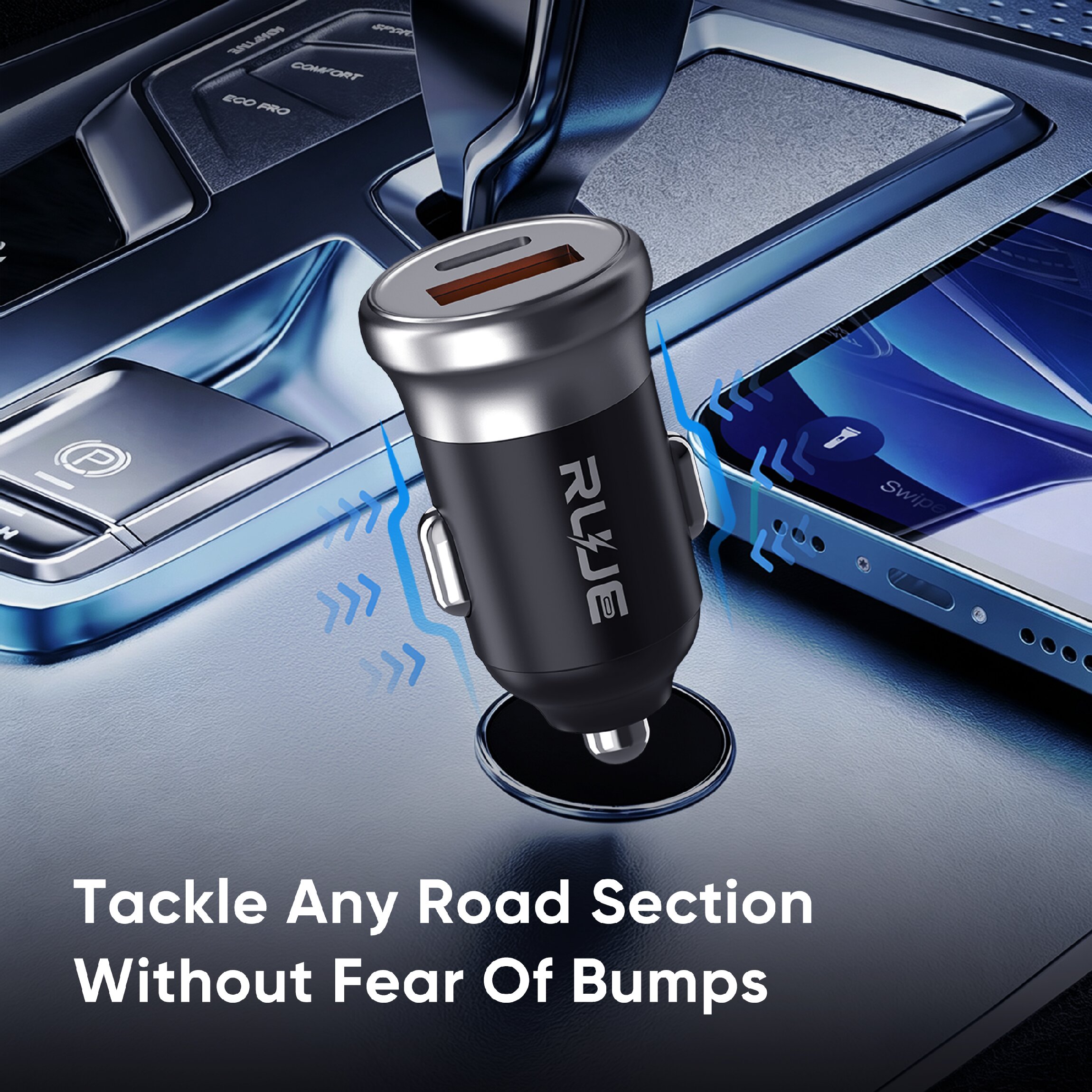 SD-Y75 30W Dual-Port Car Charger