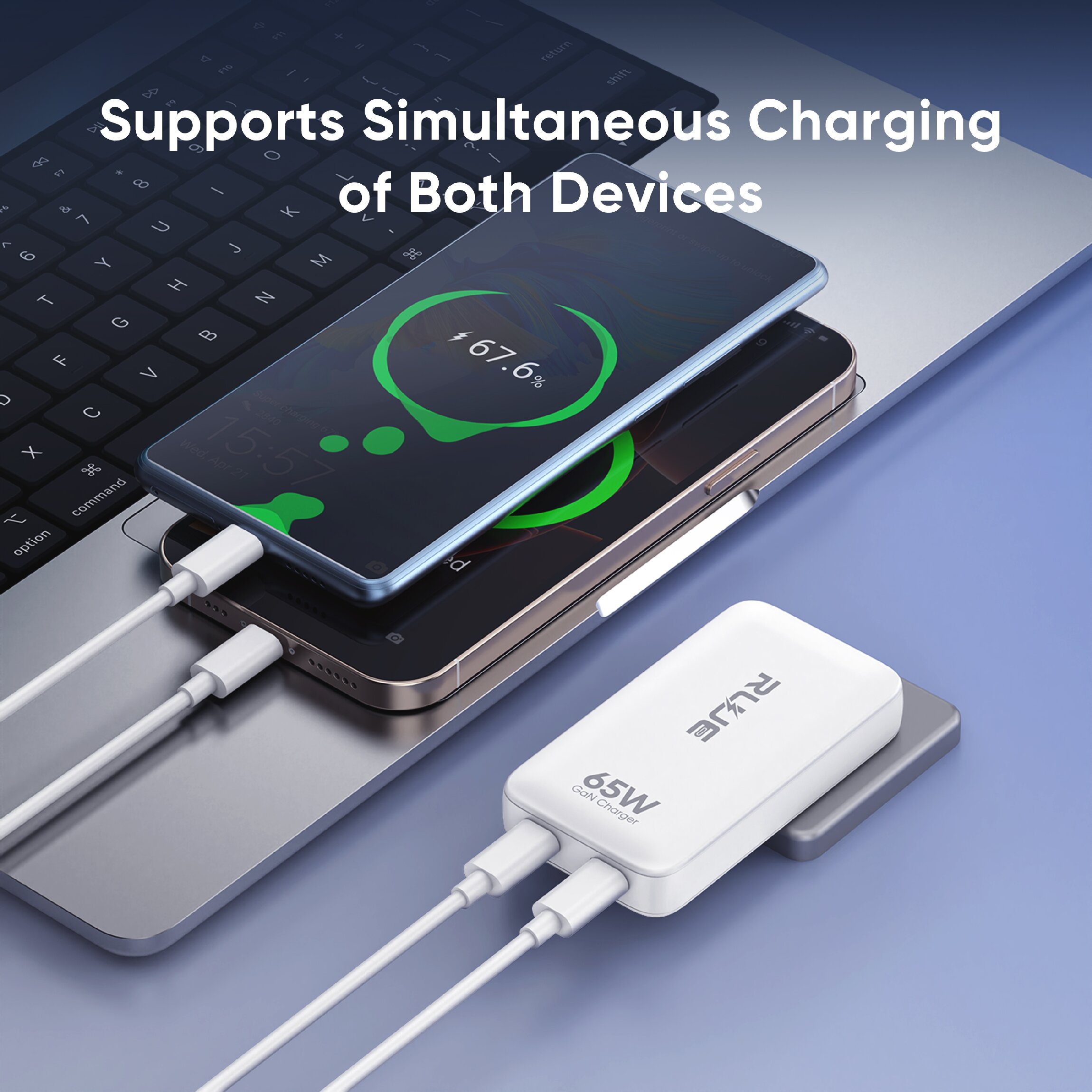 SD-32ZS 65W US Ultra-Slim GaN Charger