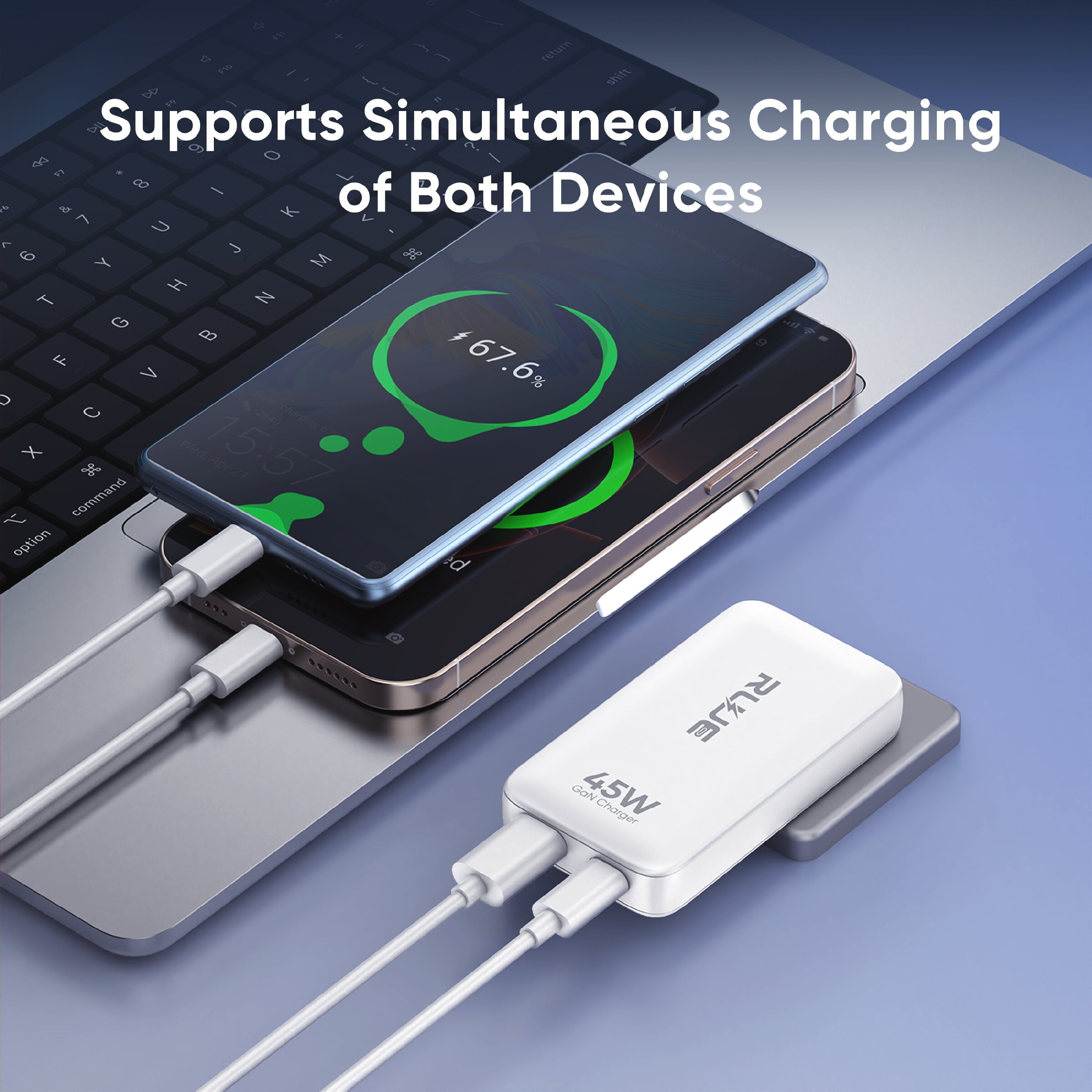 SD-29ZS 45W US Ultra-Slim GaN Charger