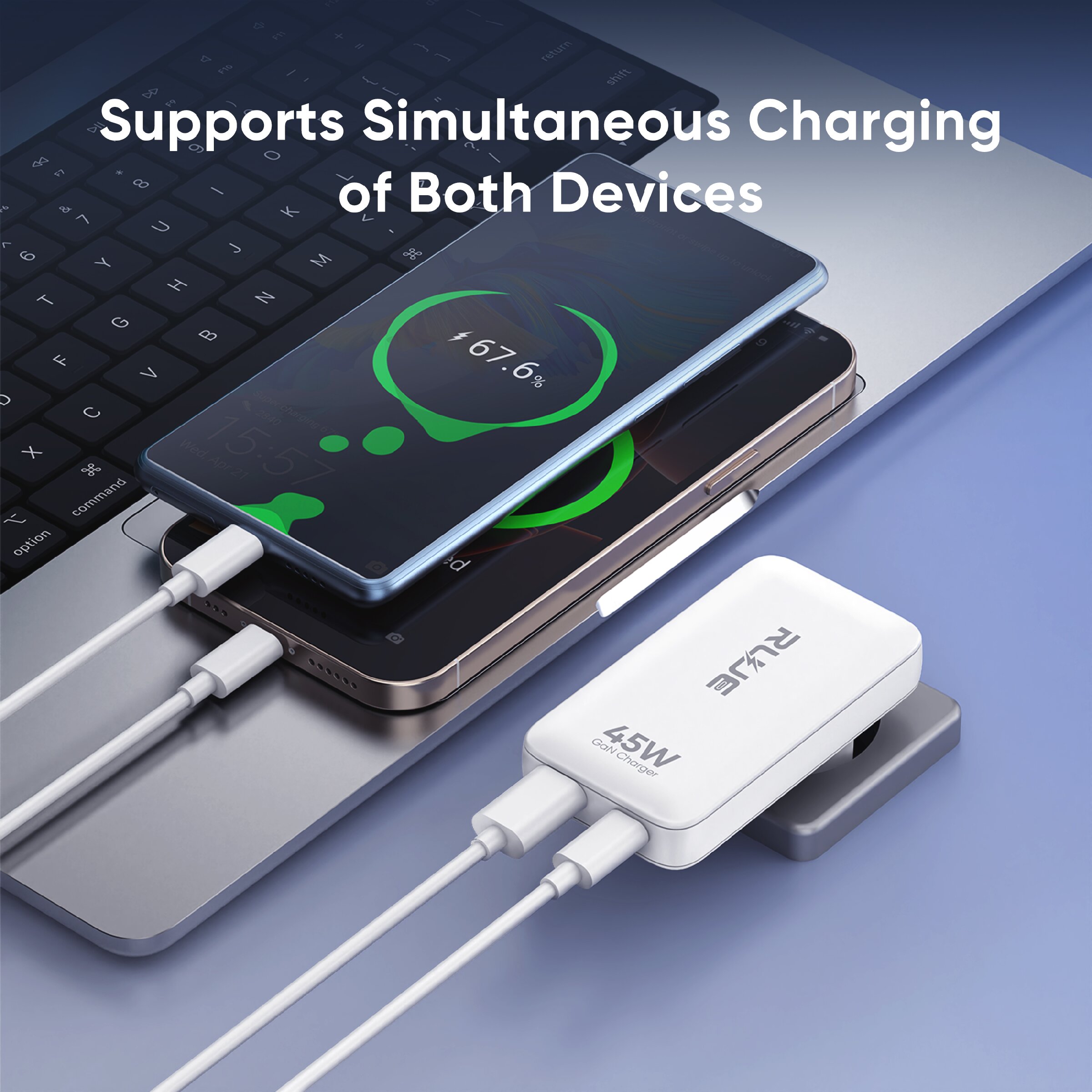 SD-29ZS 45W EU Ultra-Slim GaN Charger
