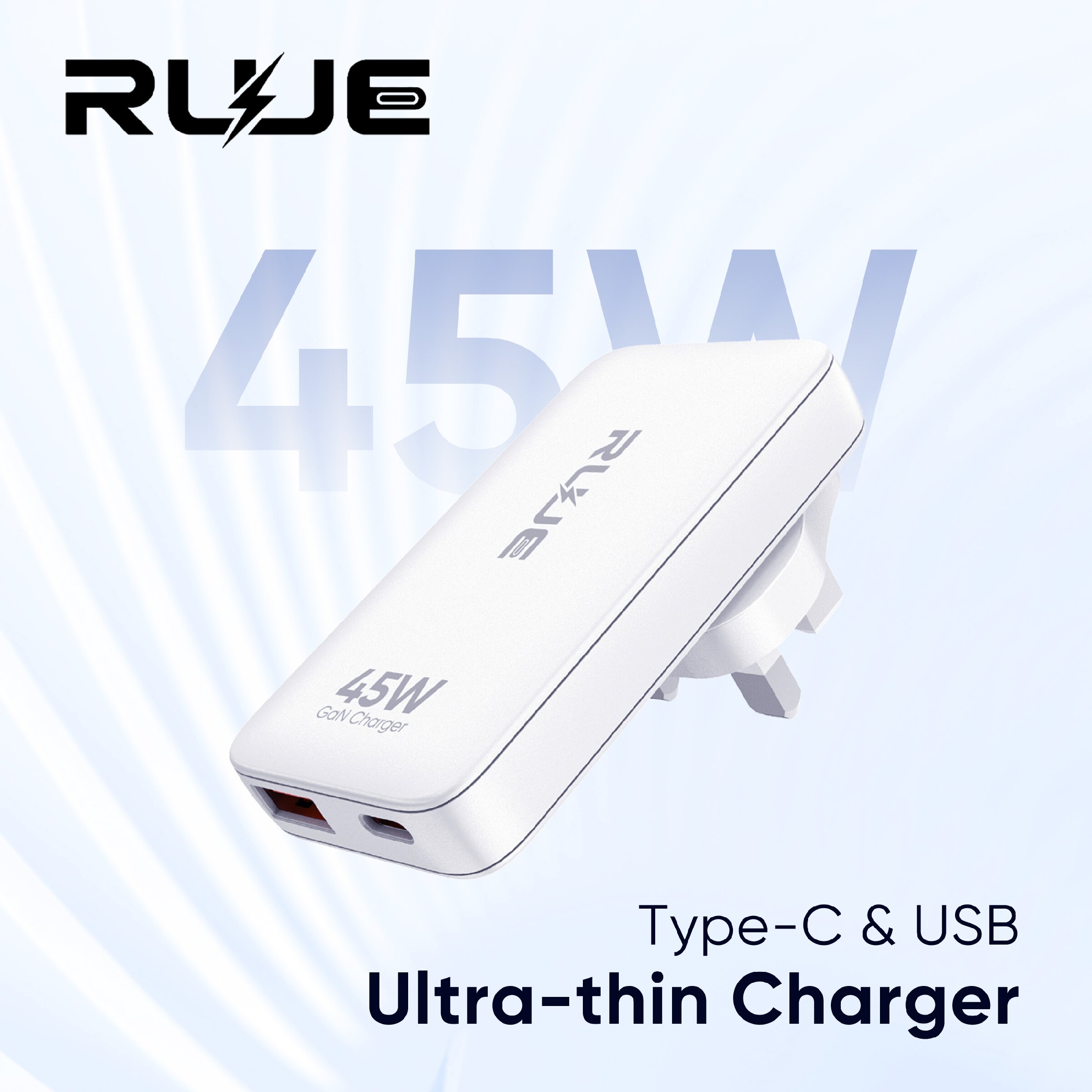 SD-29ZS 45W UK Ultra-Slim GaN Charger